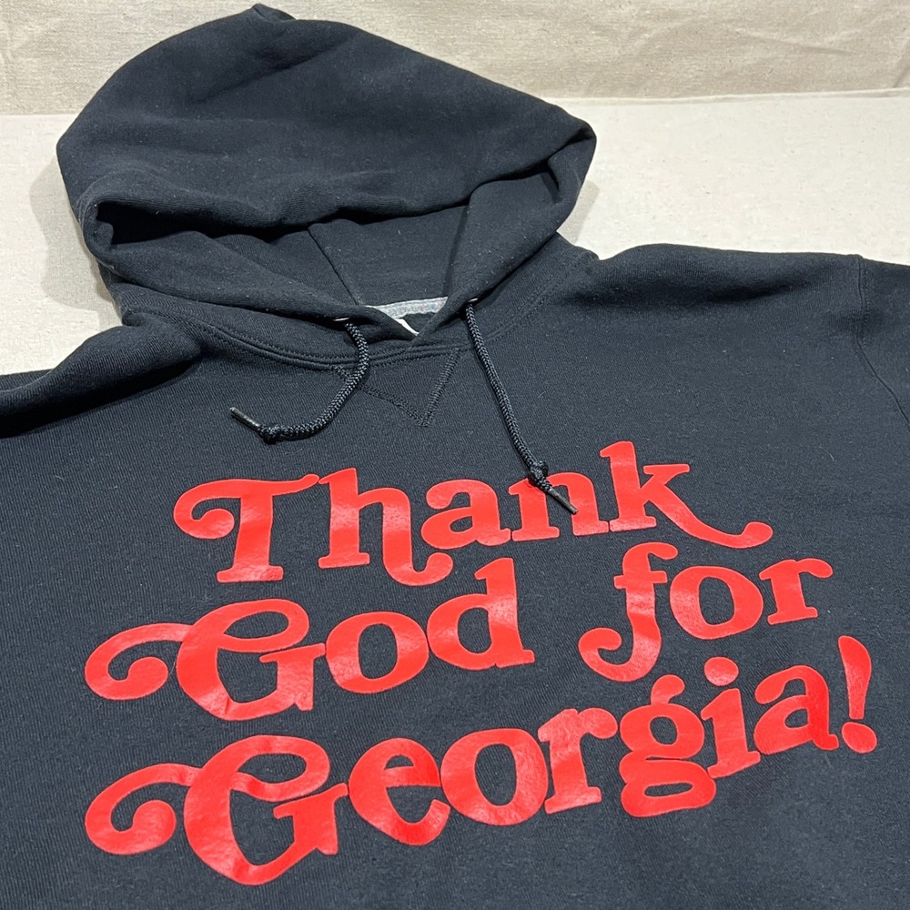 Russell Athletic "Thank God For Georgia" Hoodie University Of Georgia Bulldogs